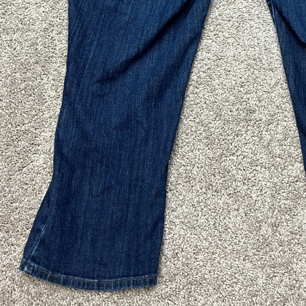 St. Johns Bay Jeans Womens 20W 44x25 Dark Blue Straight Leg Denim 5-Pocket Twill